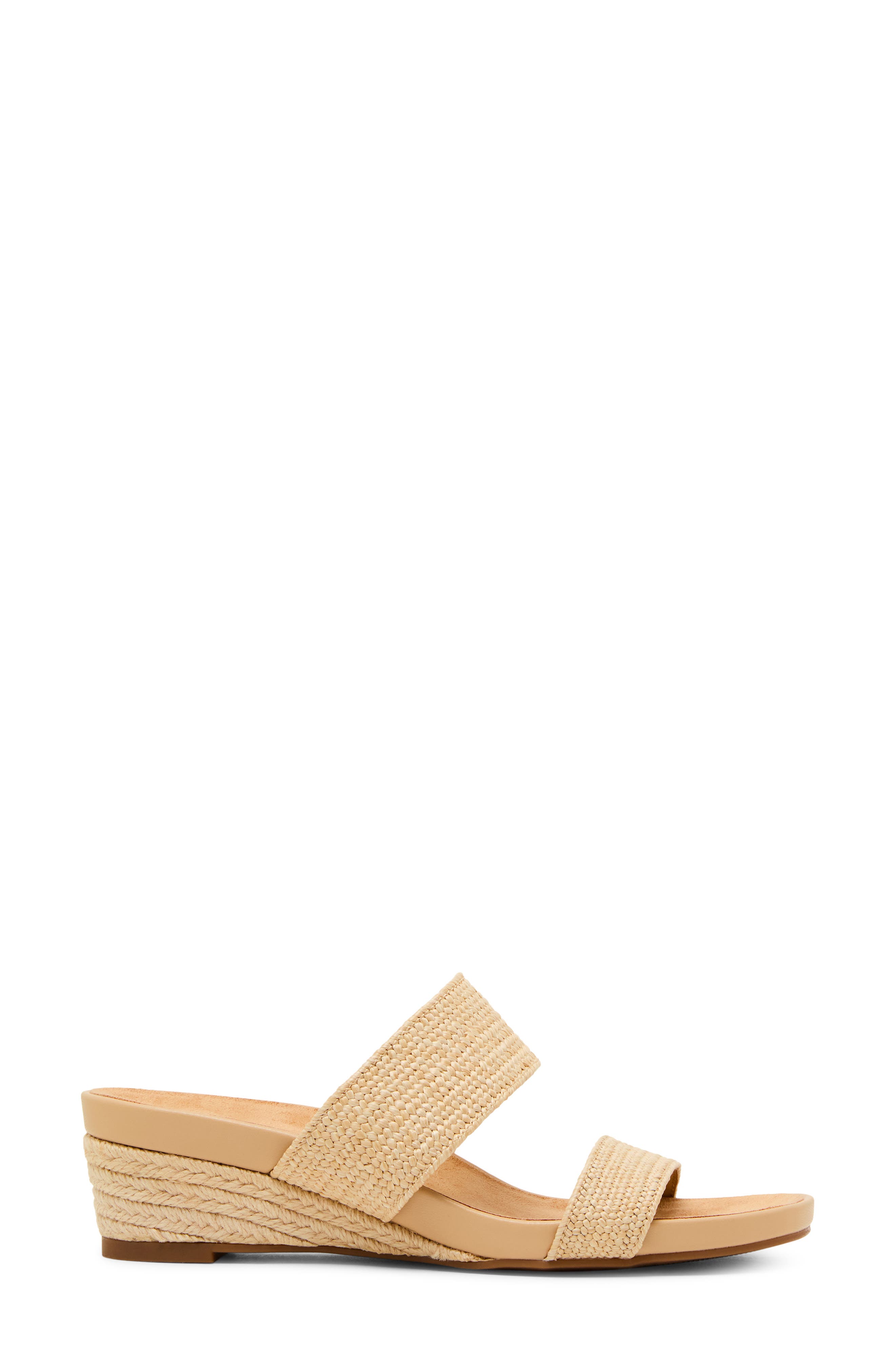 Kapricorn Wedge Sandal, Alternate, color, NATURAL RAFFIA