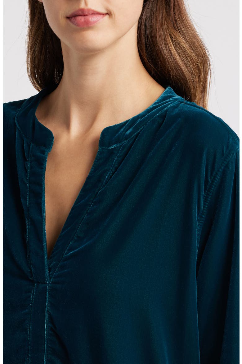 Nokolo Velvet Shift Dress, Alternate, color, REFLECT POND