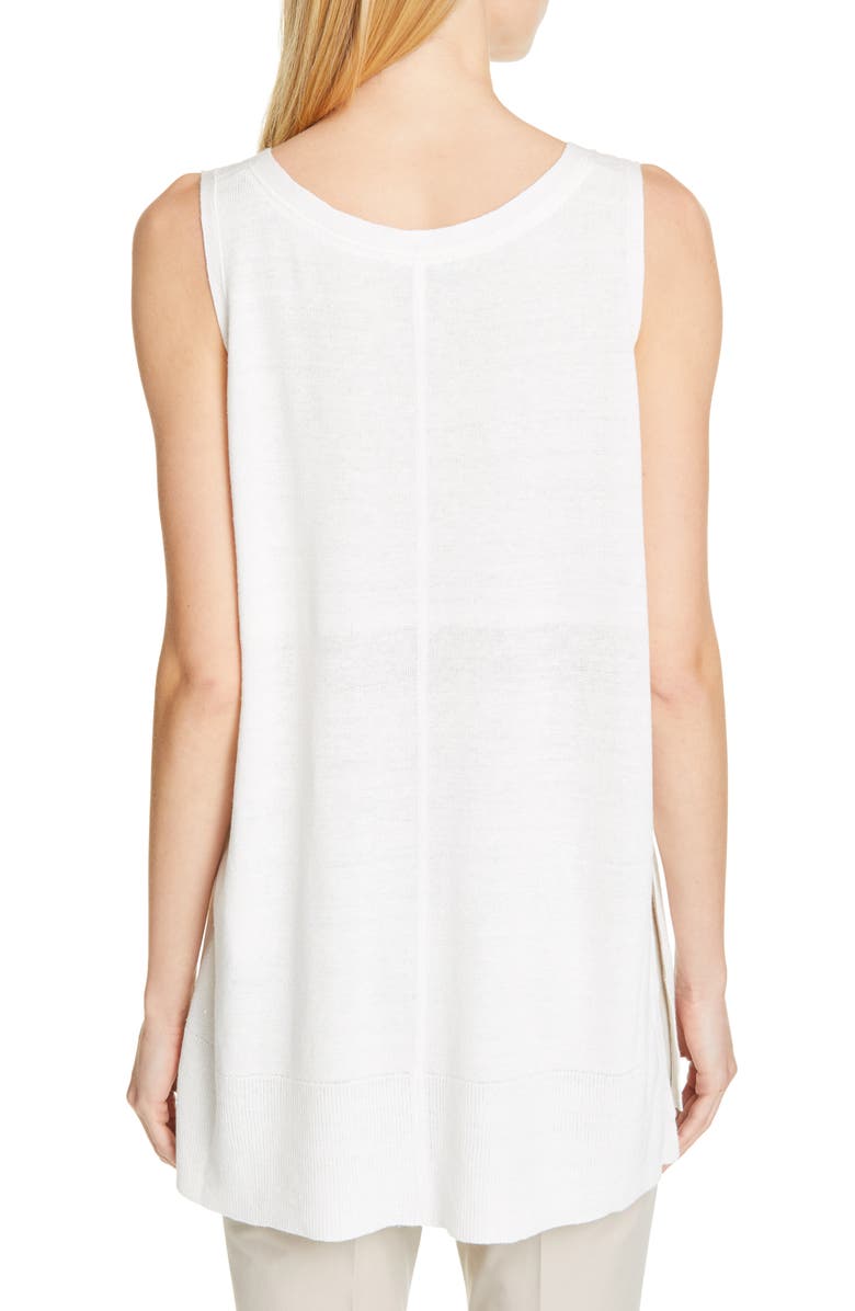 Lafayette 148 New York Linen Blend Sweater Tank Top, Alternate, color, 