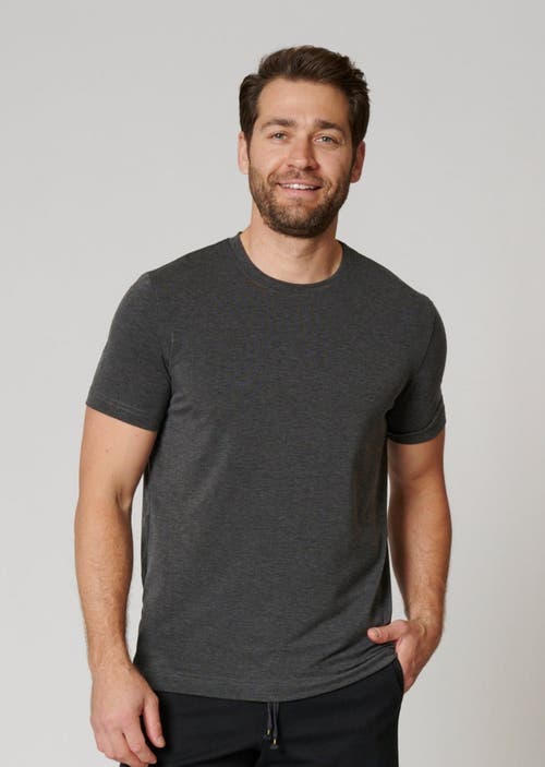 Leisure Lab Everyday T-shirt In Heathered Black