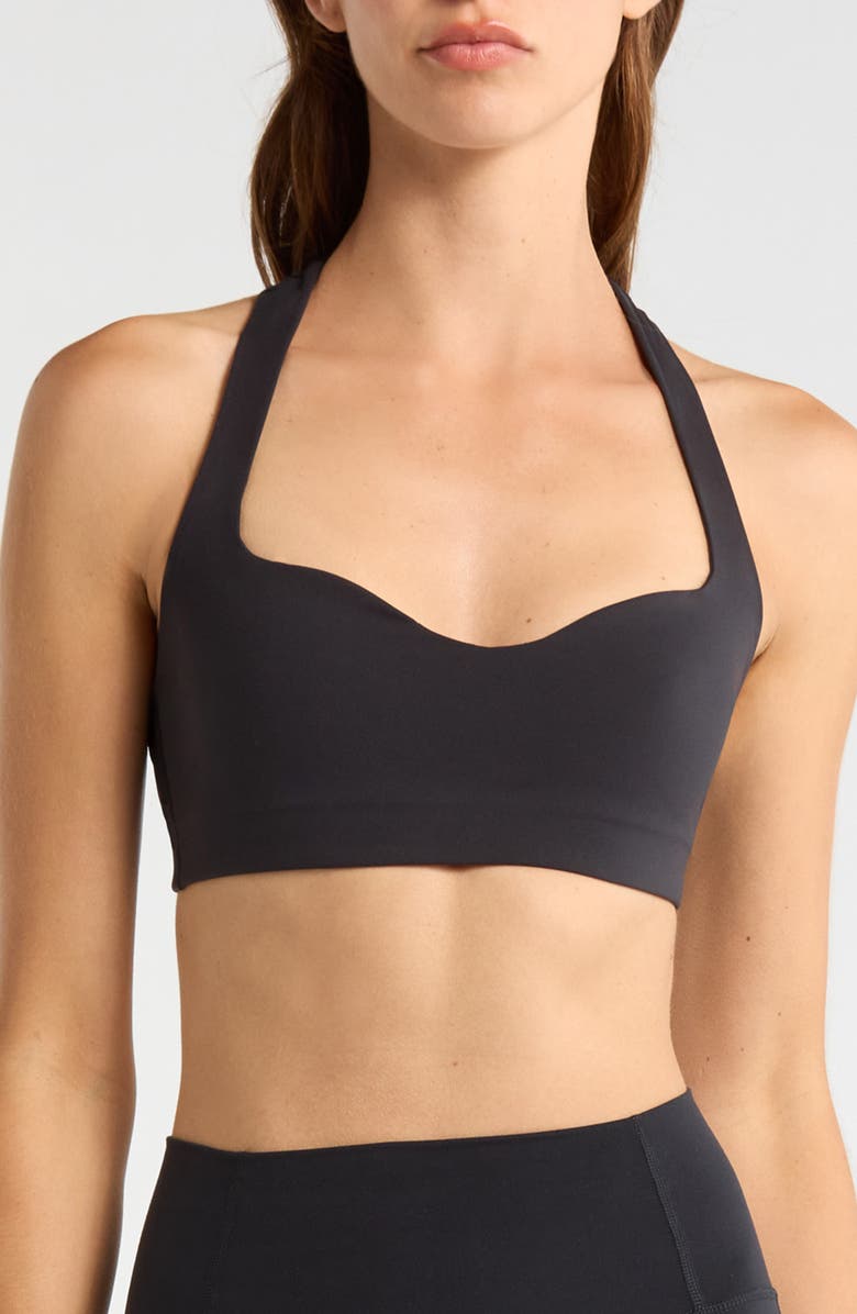 Free People FP Movement Win Win Sweetheart Racerback Bra, Main, color, Black