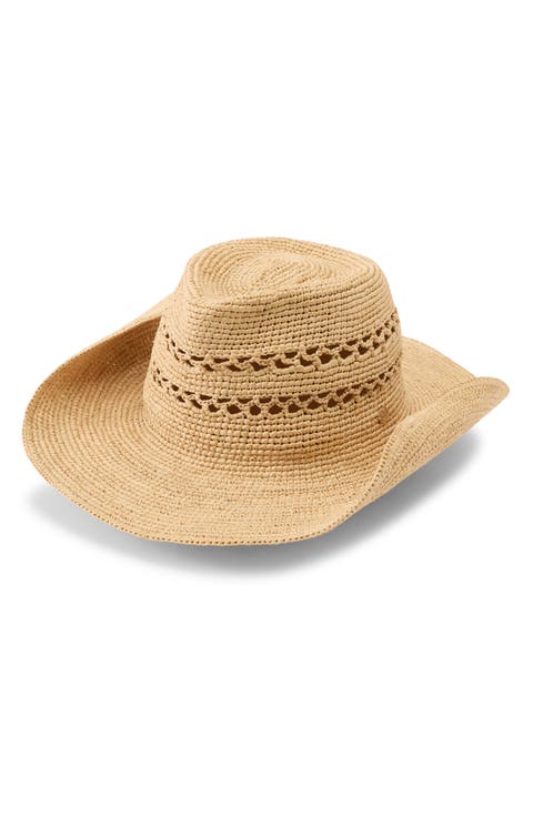 Gwen Raffia Cowboy Hat