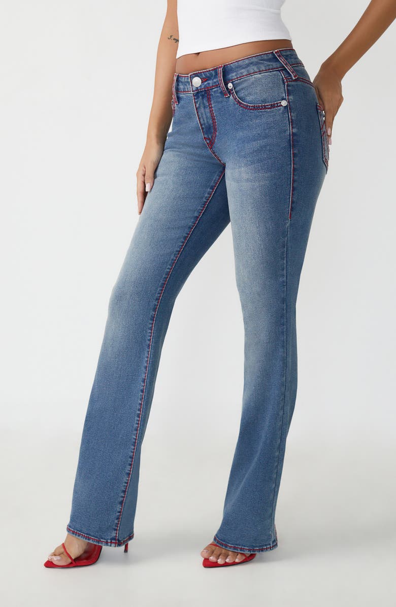 True Religion Becca Big 'T' Mr Bootcut Jeans, Alternate, color, Medium Wintry Wash