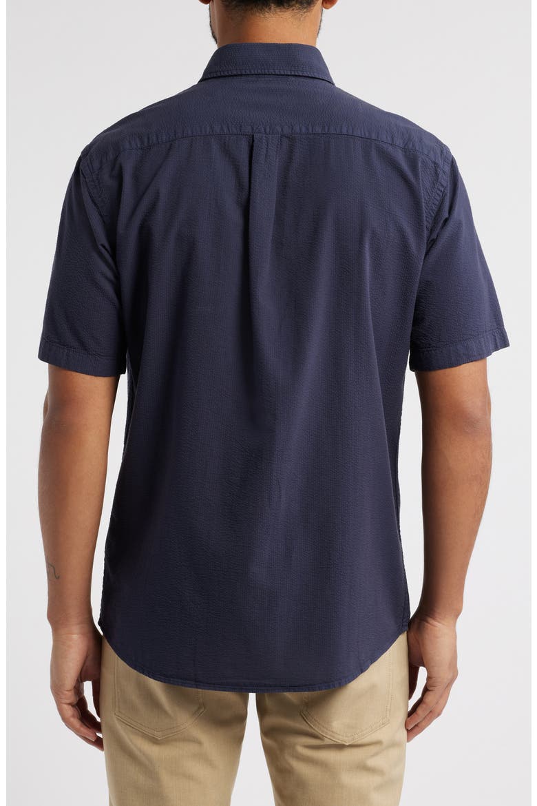 Seaward Short Sleeve Button-Up Shirt, Alternate, color, NAVY