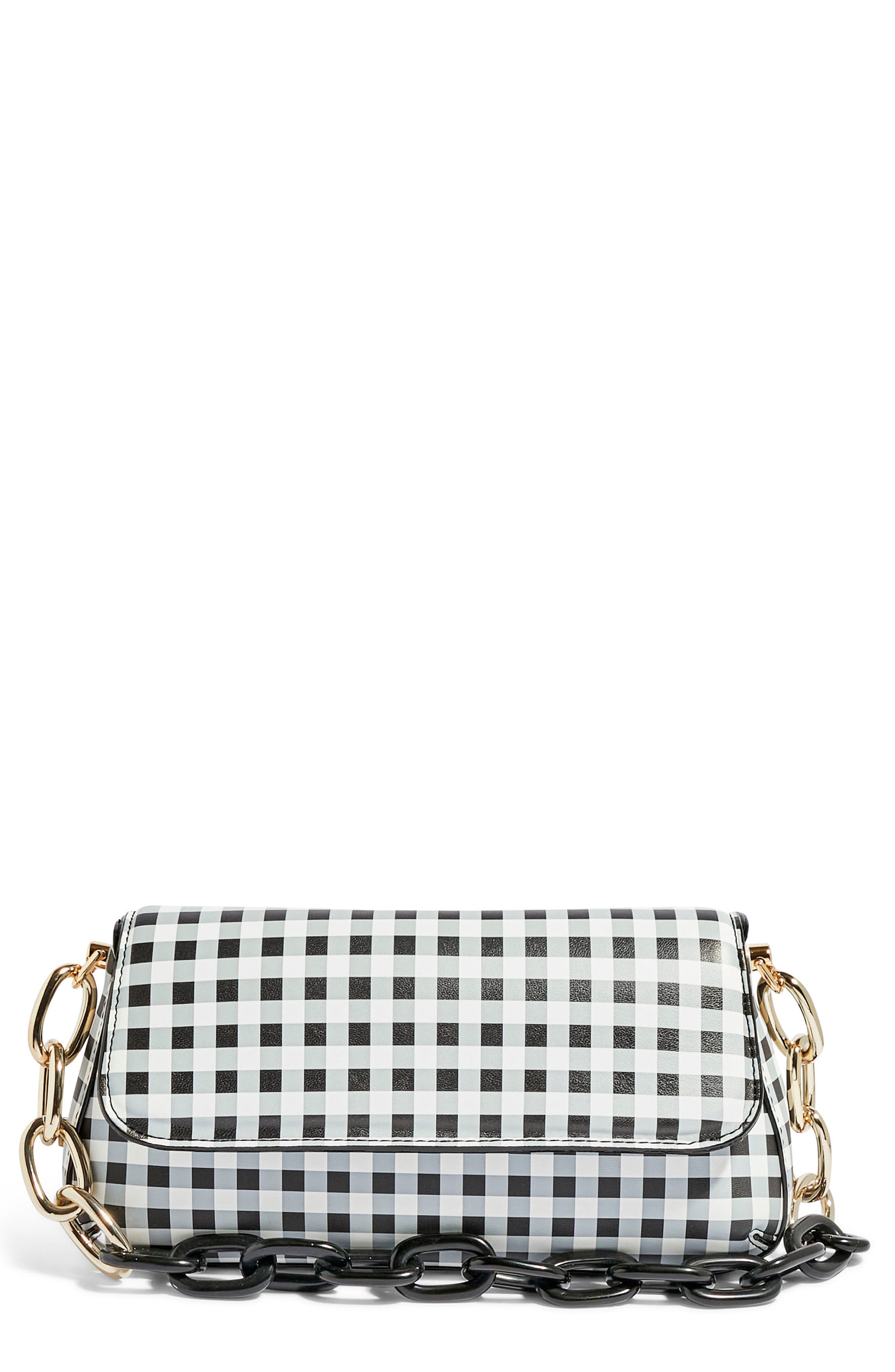 HOUSE OF WANT We Fashion Check Shoulder Bag, Main, color, 