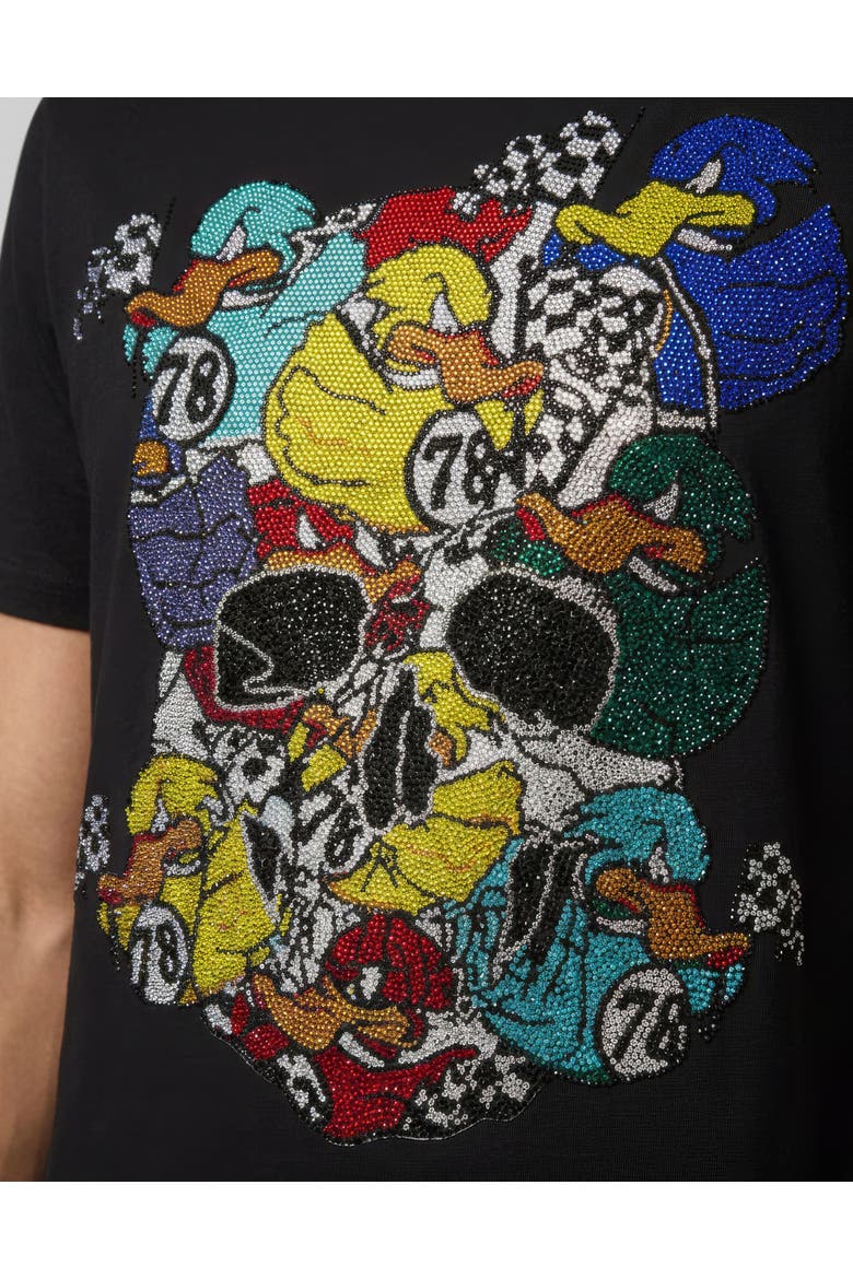 Jersey T-Shirt Plein Ducks Bling Men, Alternate, color, black