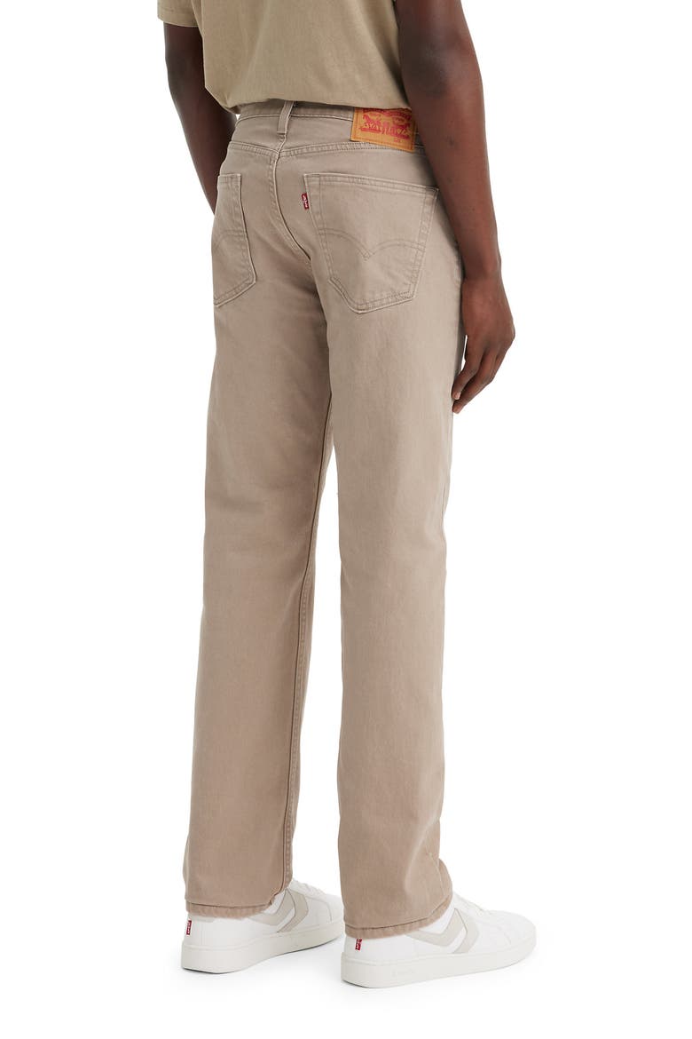 505™ Relaxed Straight Leg Jeans, Alternate, color, DESERT TAUPE DENIM
