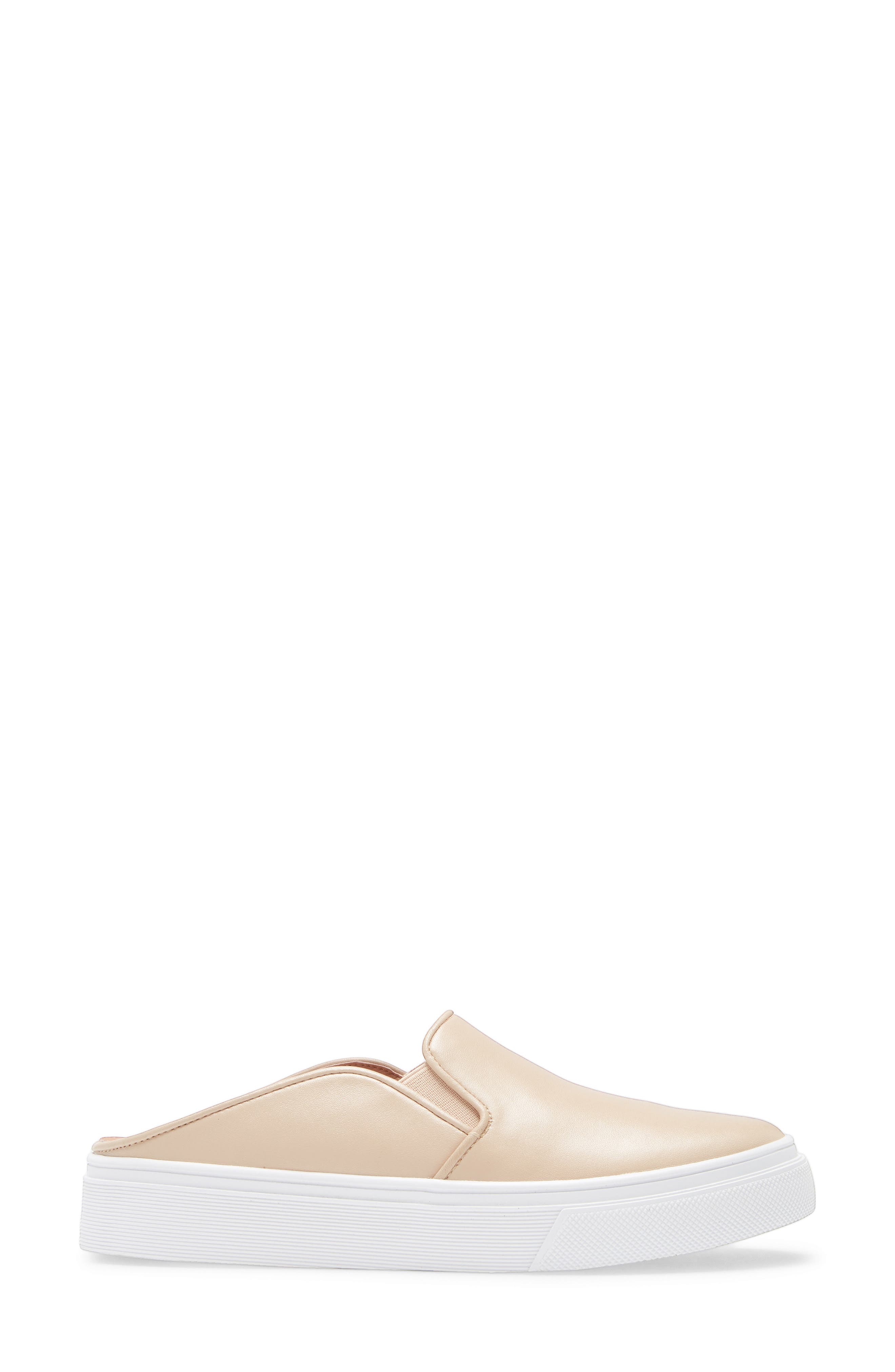 Calder Platform Sneaker, Alternate, color, NUDE LEATHER
