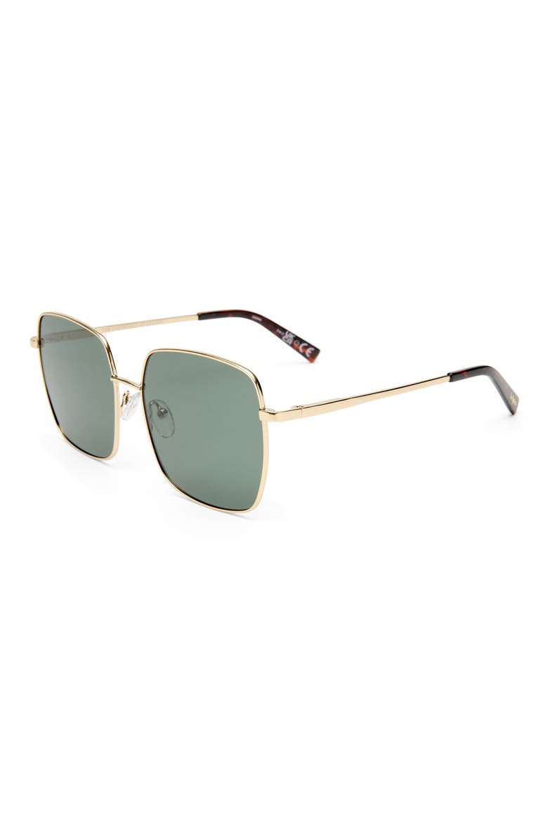 The Cherished 58mm Polarized Square Sunglasses, Alternate, color, GOLD