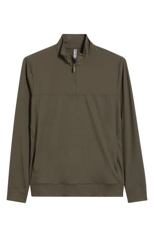 Zella Live In Hybrid Quarter Zip Pullover In Green