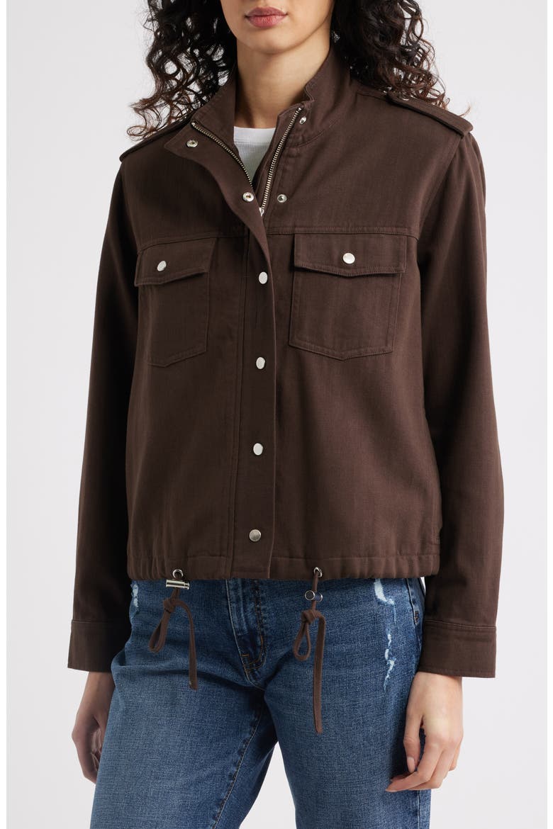 Collins Cotton Blend Utility Jacket, Alternate, color, ESPRESSO