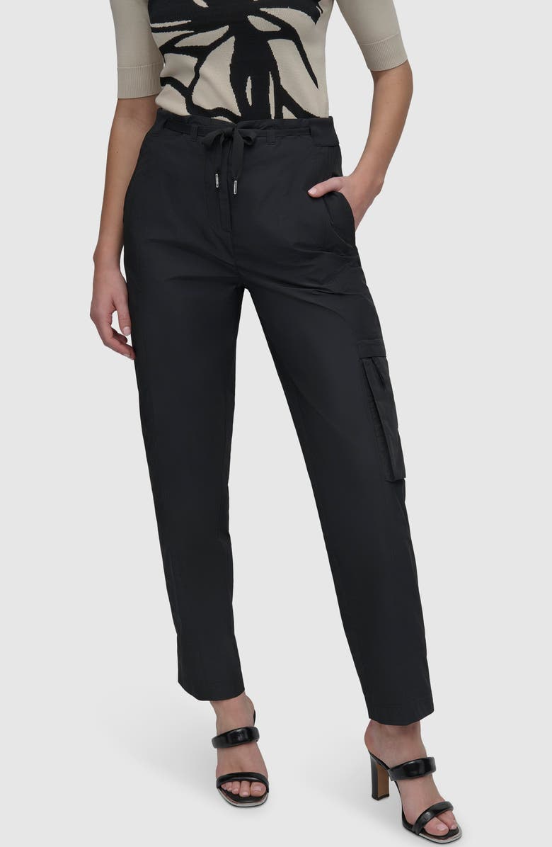 DKNY Taffeta Cargo Pants, Main, color, 