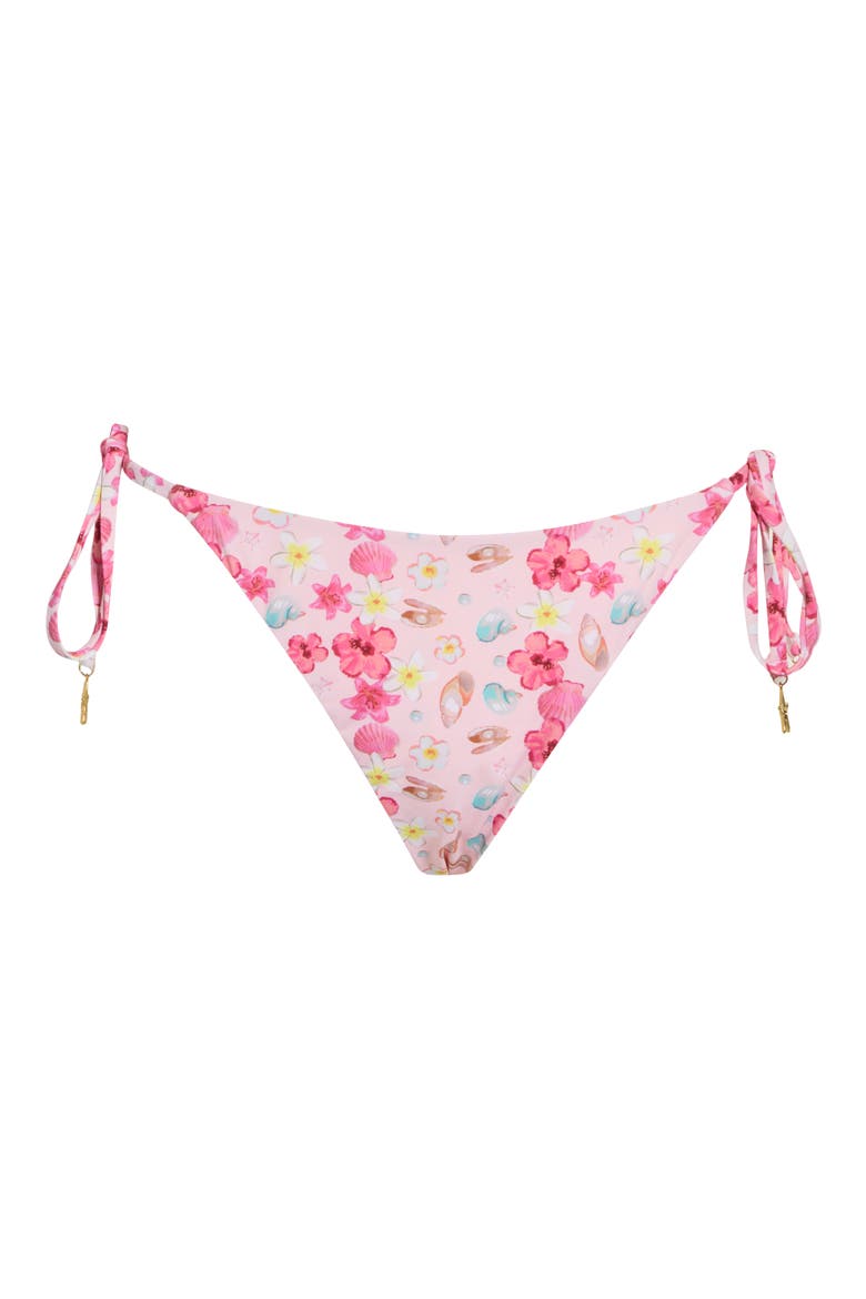 Mia Side Tie Bikini Bottoms, Alternate, color, PINK OASIS