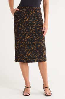 Theory Tortoiseshell Pencil Skirt