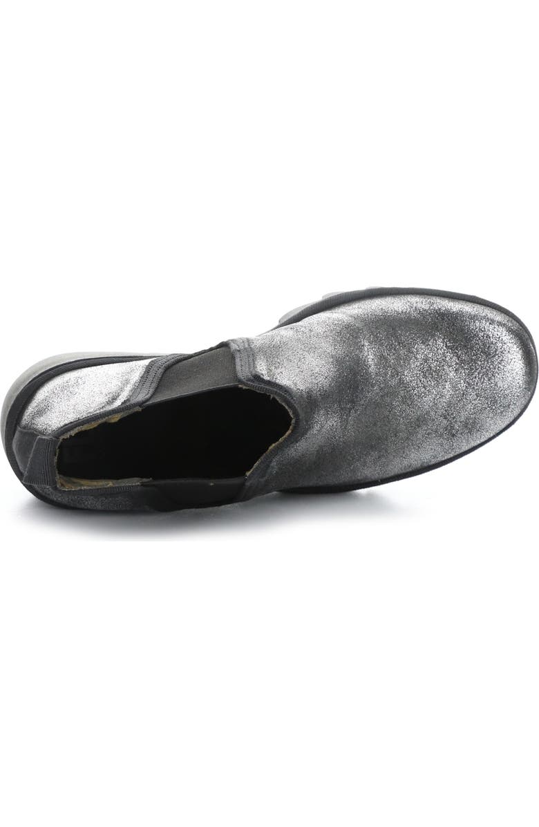 Fly London Byne Wedge Chelsea Boot, Alternate, color, 017 Silver Dk Flash