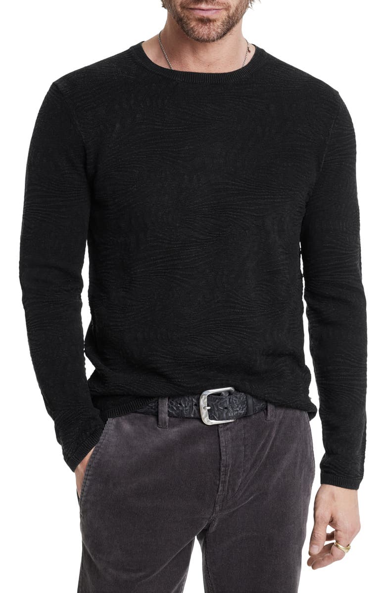 John Varvatos Mercer Wave Long Sleeve T-Shirt, Main, color, 