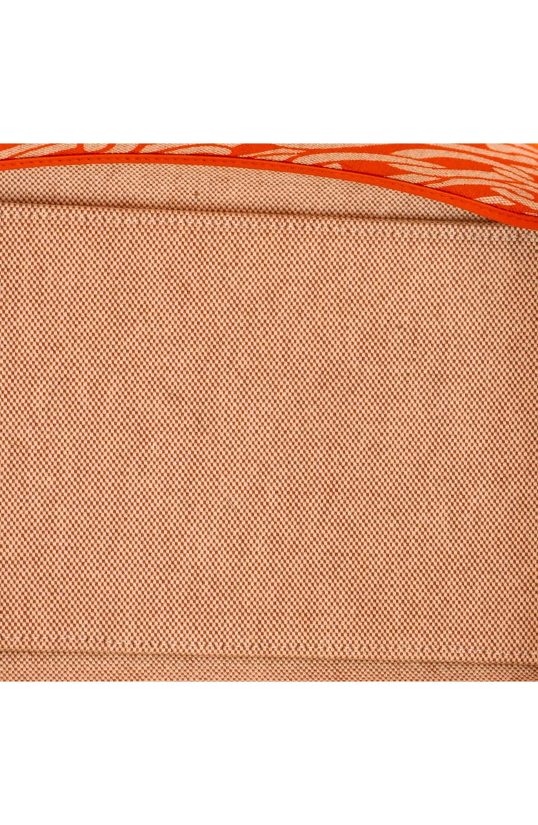 Pre-Owned Hermes Sac Steeple Tote Printed Toile with Leather 25, Alternate, color, Orange Minium