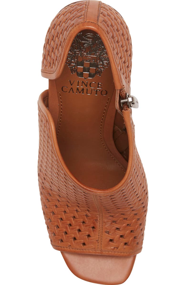 Vince Camuto Prisha Perforated Open Toe Bootie, Alternate, color,