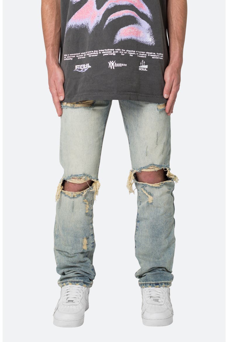 D544 Ripped Straight Leg Jeans, Main, color, VINTAGE BLUE