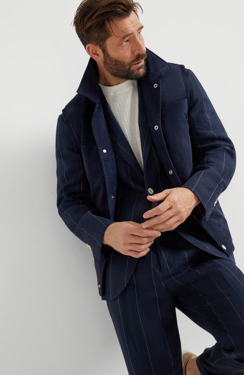 Brunello Cucinelli Padded Vest In Night