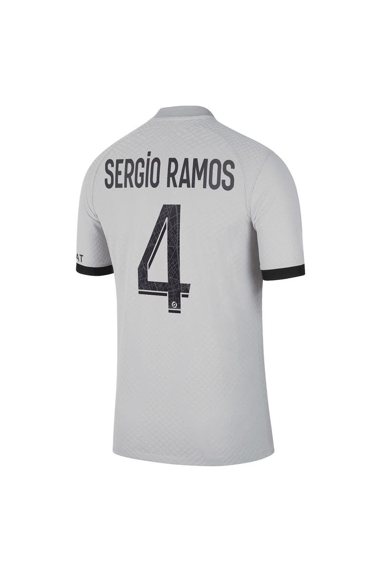 Men's Nike Sergio Ramos Black Paris Saint-Germain 2022/23 Away Vapor Match Authentic Player Jersey, Alternate, color, Black