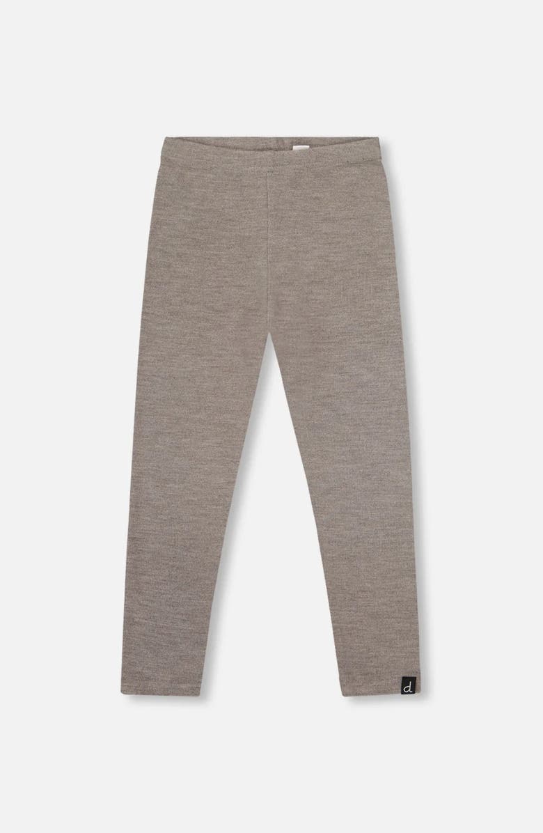 Deux par Deux Super Soft Ribbed Leggings, Main, color, Heather Gray