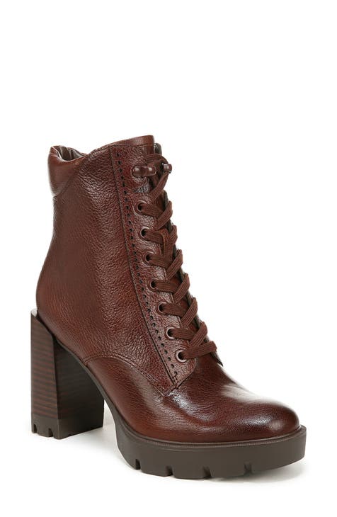 Women s Block Lace Up Boots Nordstrom