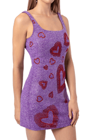 Self-Adore Lust Hand Beaded Embellished Mini Dress