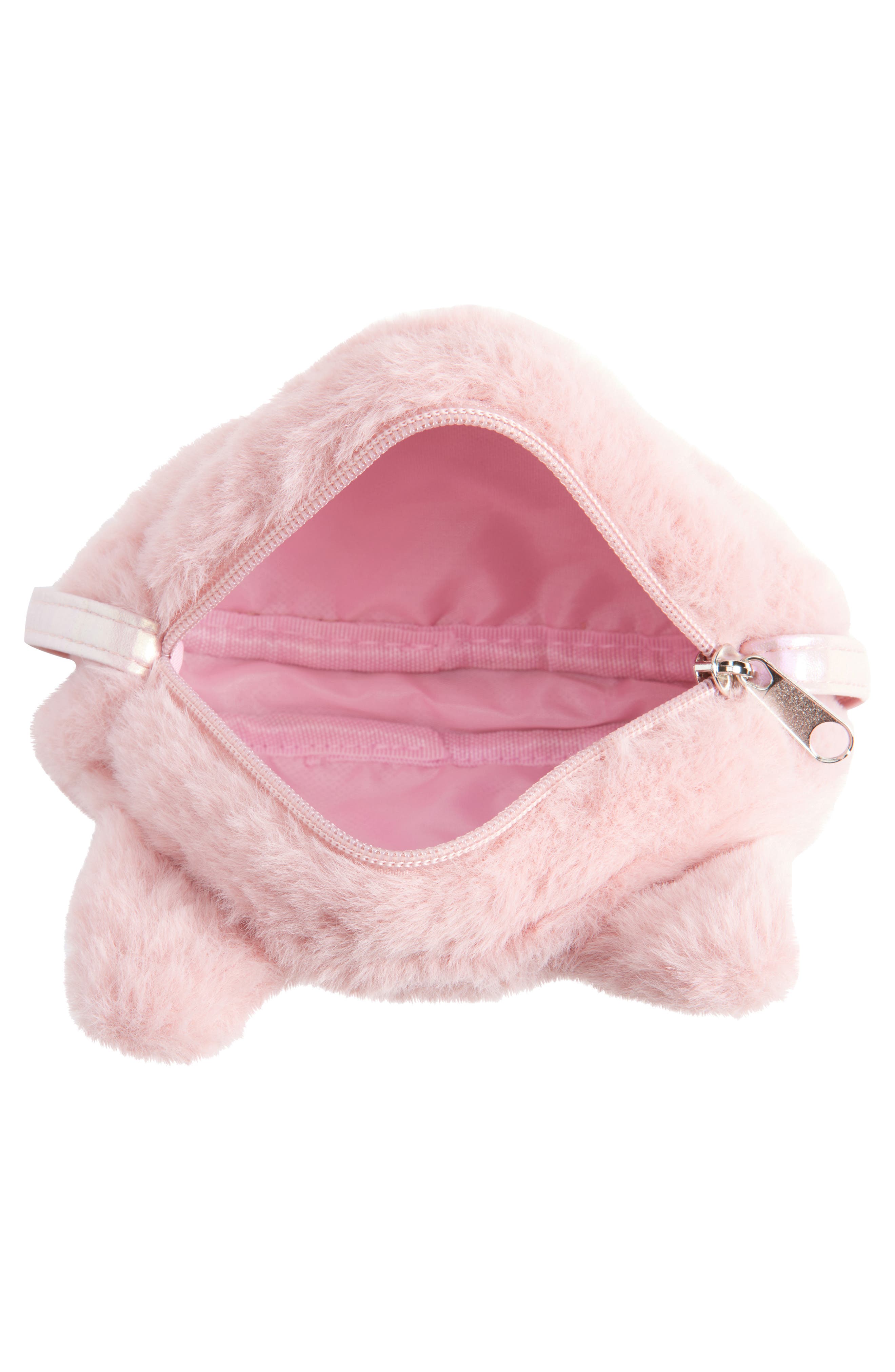Capelli New York Kids' Kitty Faux Fur Crossbody Bag, Alternate, color, Pink Combo