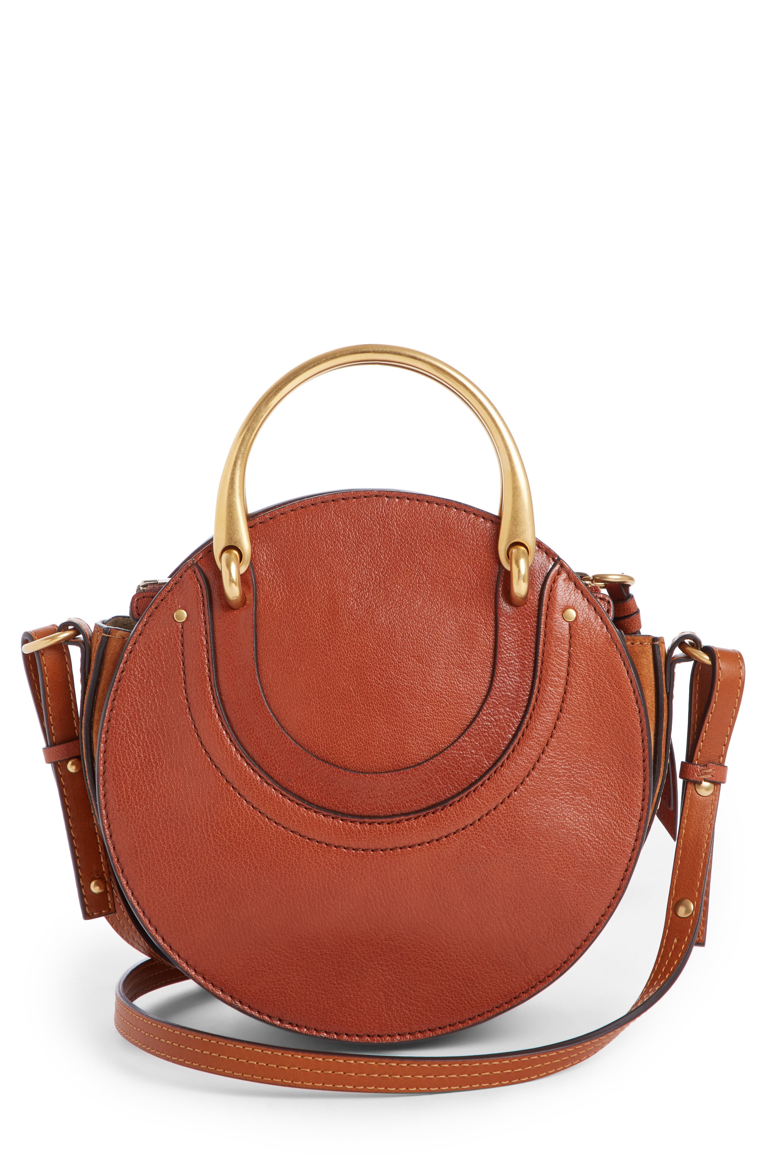 Pixie Leather Crossbody Bag, Alternate, color, SAFFRON RED