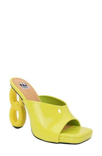 Ninety Union Cancun Slide Sandal In Lime