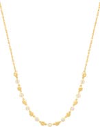 EFFY 14K Gold Plated Sterling Silver Diamond Frontal Necklace