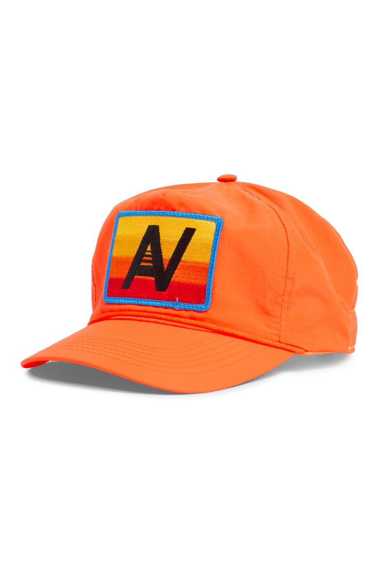 Logo Rainbow Baseball Cap, Main, color, NEON ORANGE