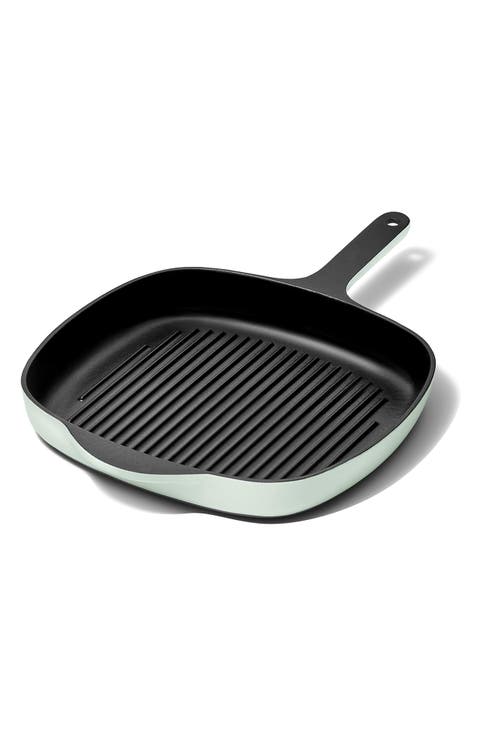10.5-Inch Enameled Cast Iron Grill Pan