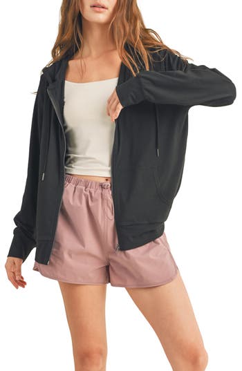 WISHLIST WISHLIST SOFT ATHLETIC ZIP HOODIE 