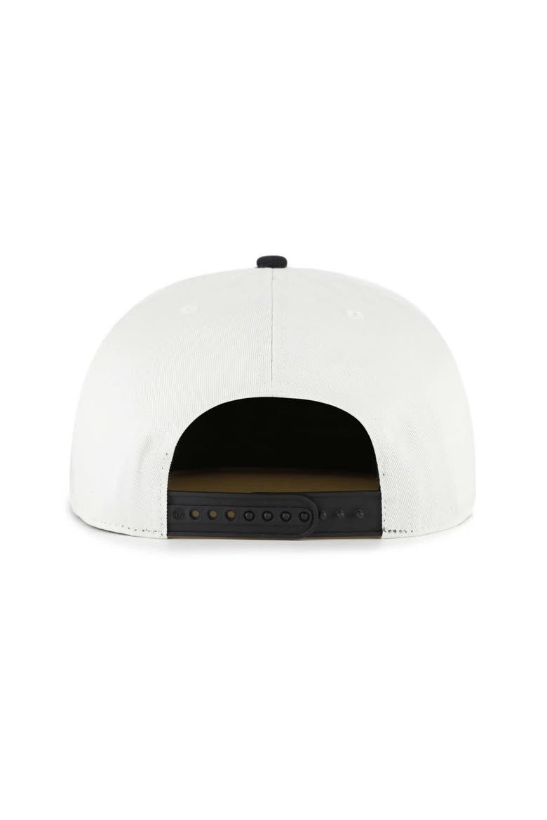 Men's '47 White/Black Minnesota Twins Foundation Captain Snapback Hat, Alternate, color, White