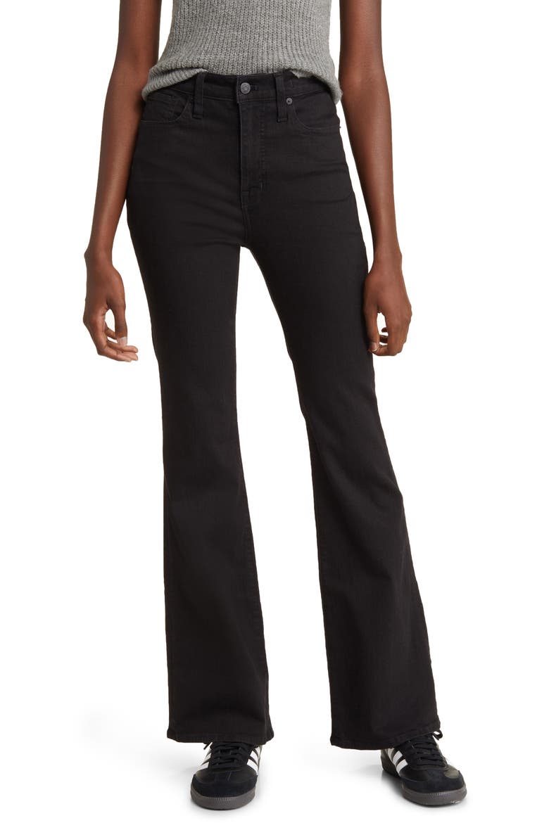 Skinny Flare Jeans, Main, color, BLACK FROST