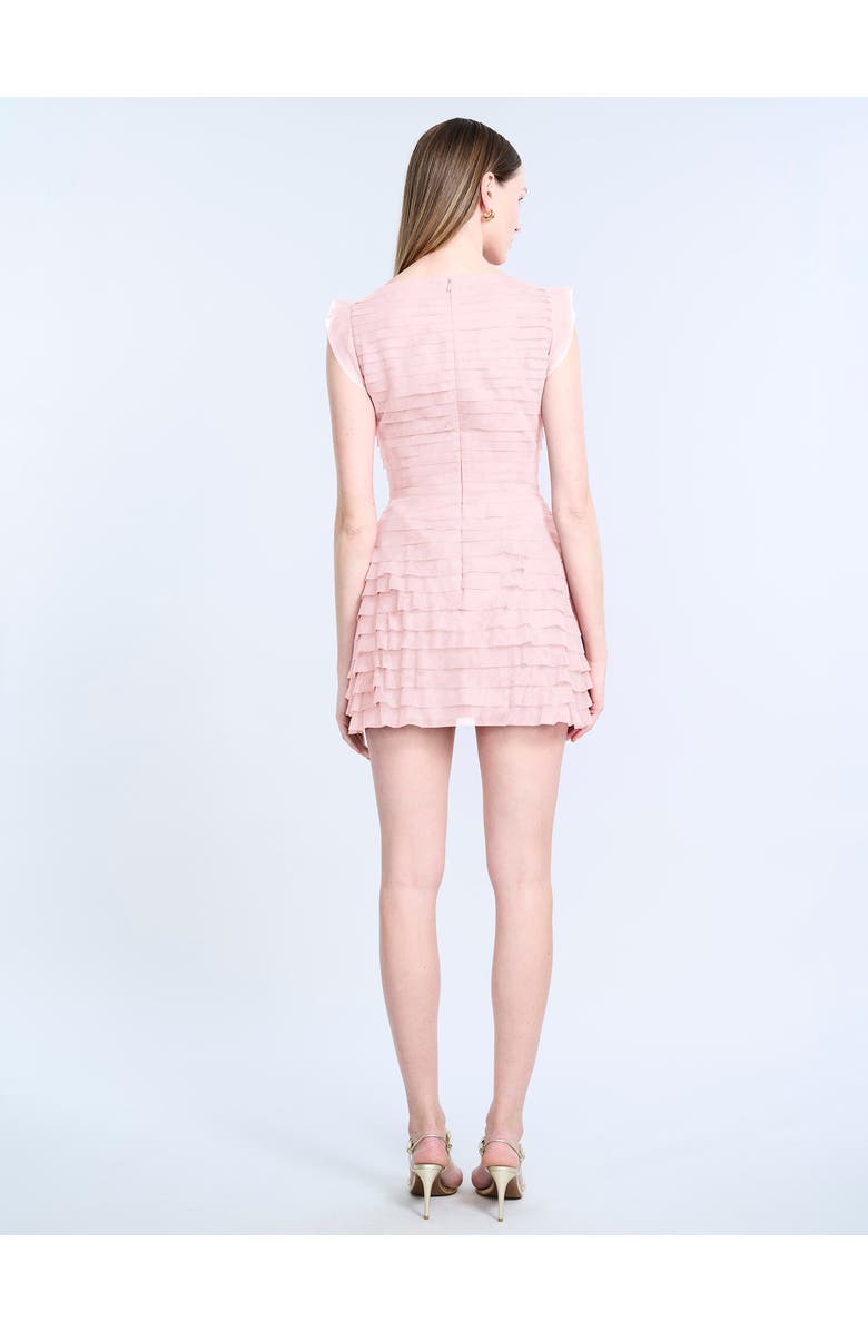 BCBGMAXAZRIA Tulle Tiered Mini Dress, Alternate, color, Blossom