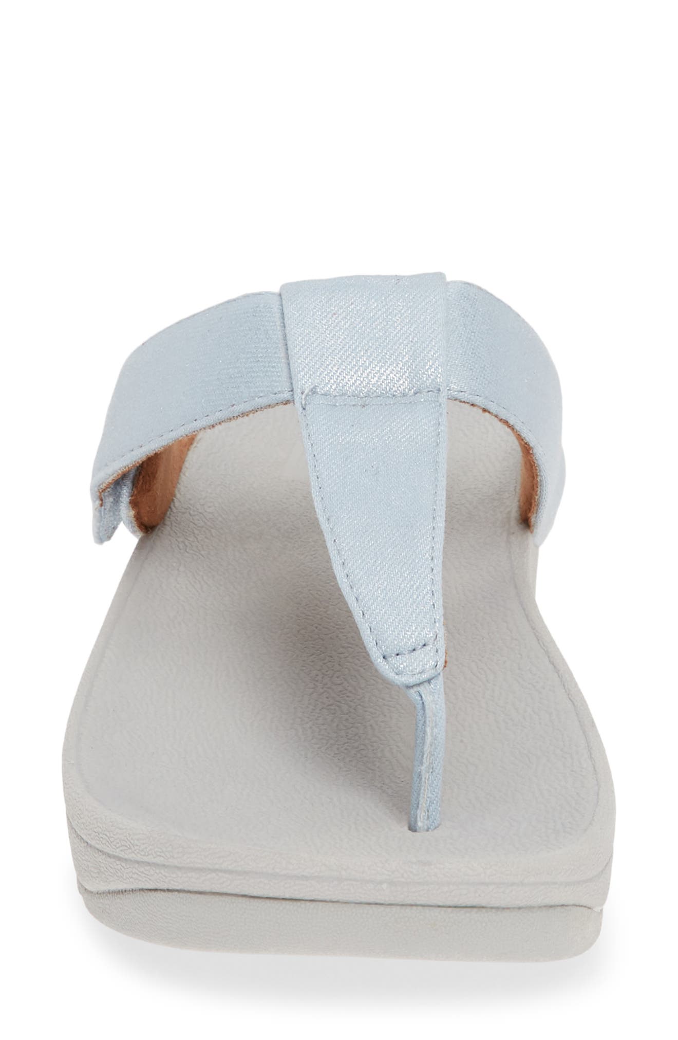 Mina Flip Flop, Alternate, color, LIGHT BLUE FABRIC