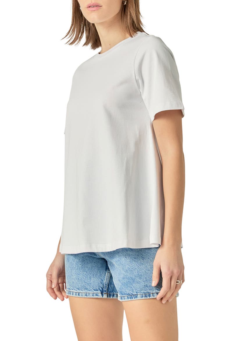 Flared T-Shirt, Alternate, color, WHITE