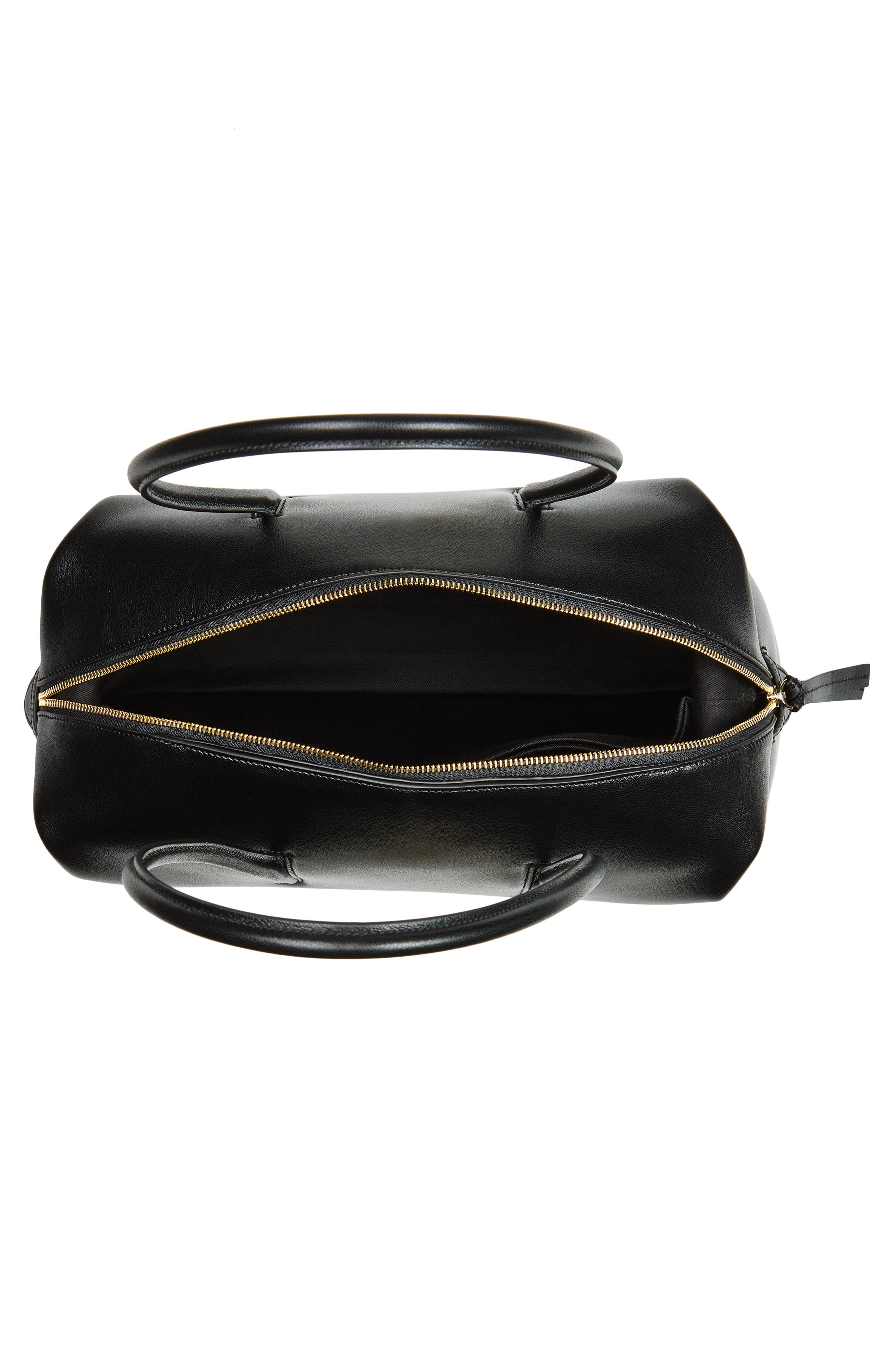 DeMellier The Stockholm Leather Top Handle Bag, Alternate, color, Black