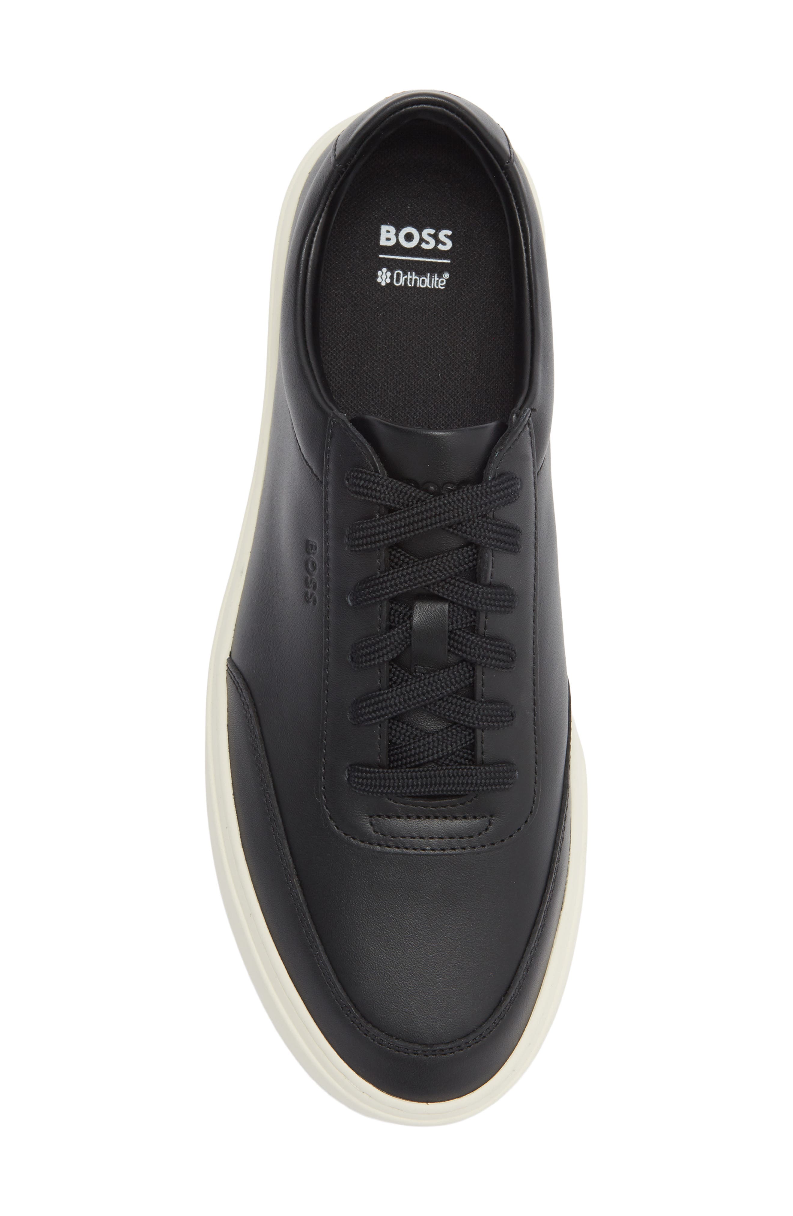 BOSS Kieran Tennis Sneaker, Alternate, color, Black