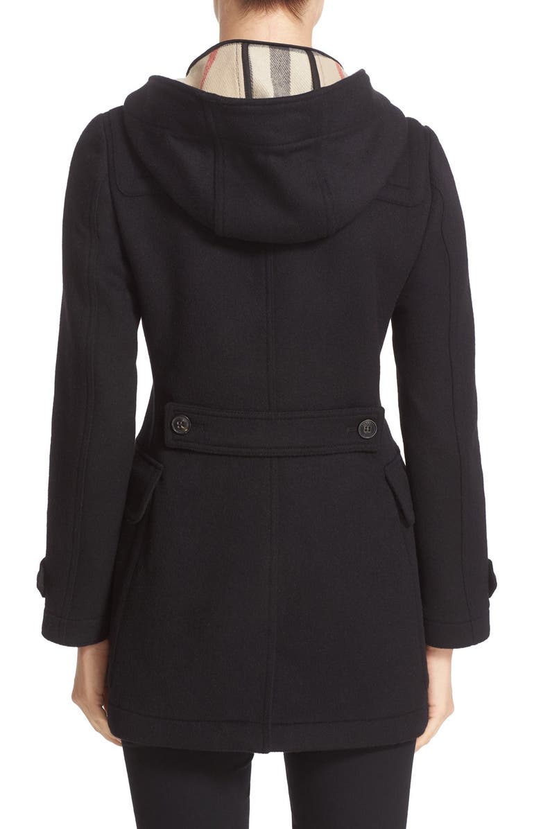 Burberry 'Blackwell' Wool Duffle Coat, Alternate, color,