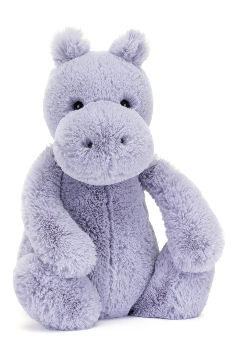 Bashful Hippo Plushie, Main, color, PURPLE