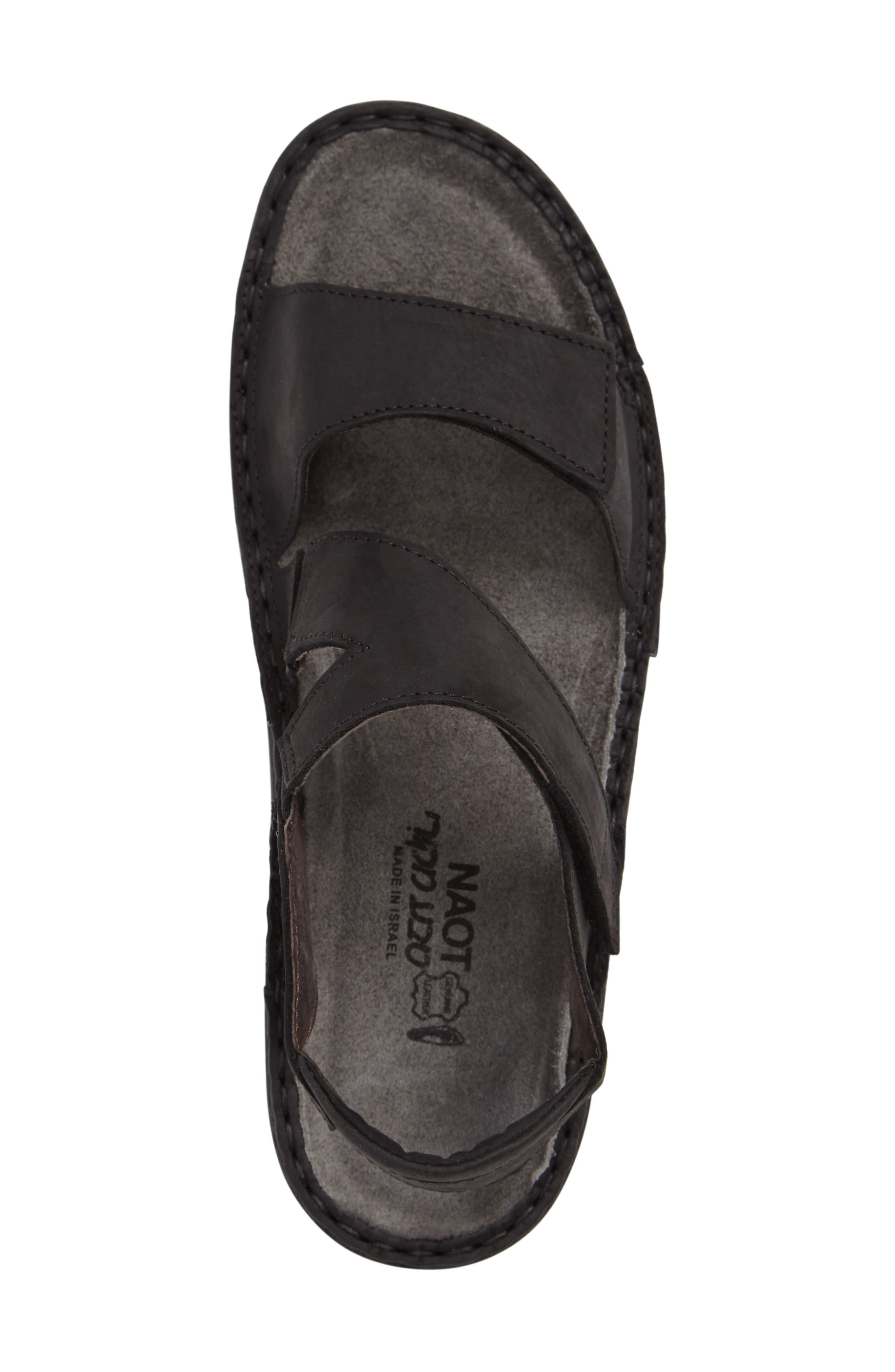 Enid Sandal, Alternate, color, COAL NUBUCK LEATHER