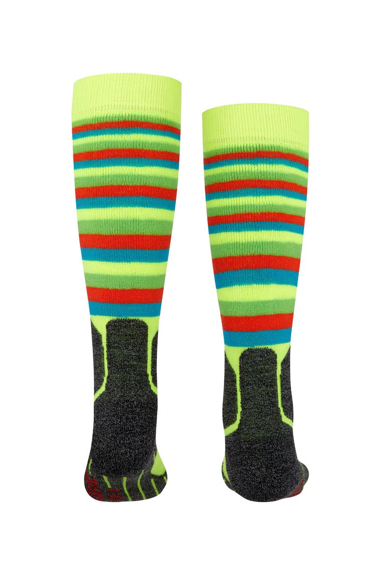 SK2 Intermediate Stripes Ski Socks, Alternate, color, Lightning