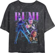KPop Demon Hunters Juniors KPop Demon Hunters Rumi Pop Idol Stars Logo Cropped T-Shirt