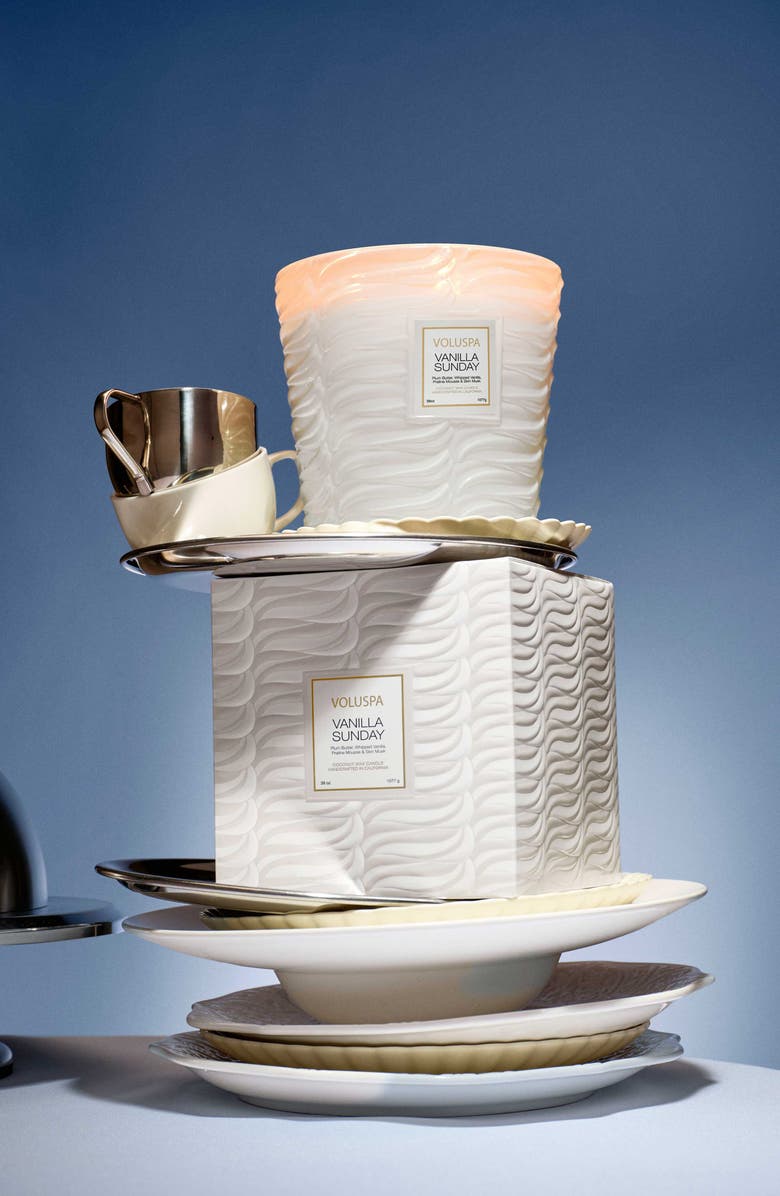 Voluspa Vanilla Sunday 3-Wick Hearth Candle, Alternate, color, 