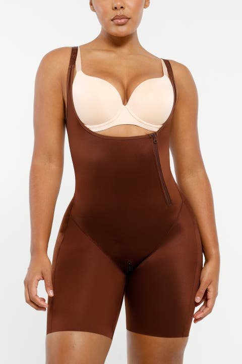 Open Bust Butt-Lifting Full Bodysuit