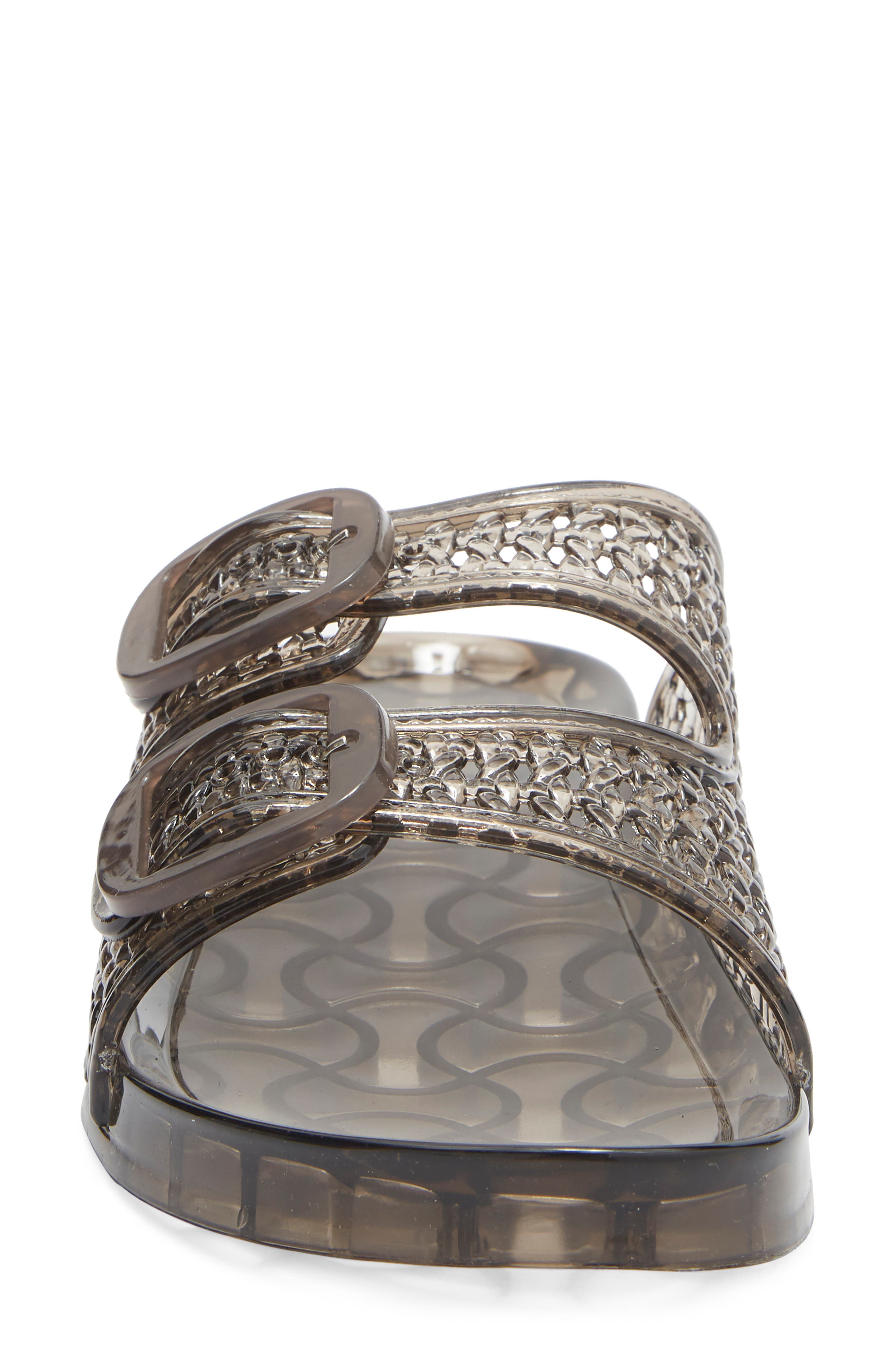 Amar Jelly Slide Sandal, Alternate, color, BLACK